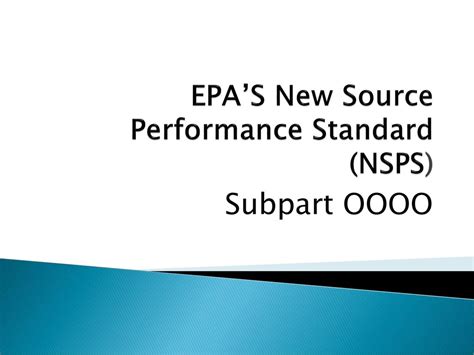 nsps 035|New Source Performance Standards .